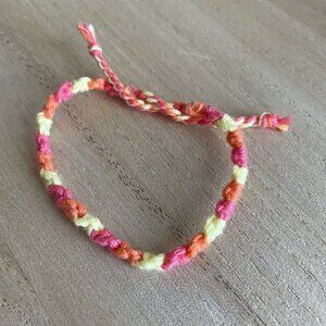 Fenna Bracelet, anklet, trendy, comfortable, tie, embroidery thread, woven, gift